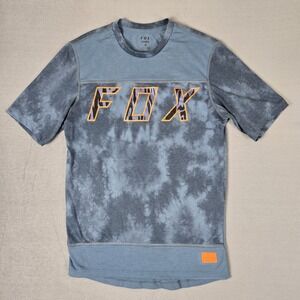 Fox‎ Racing Ranger Shirt Mens Small SS MTB Cycling Jersey Blue Camo